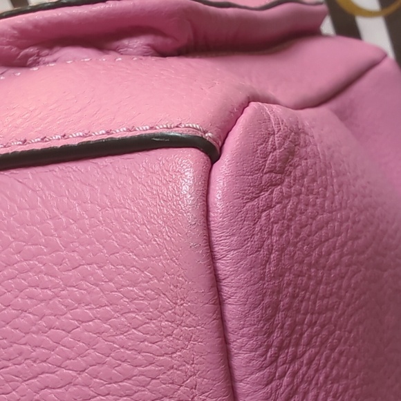 Henri Bendel Vibrant Pink Leather Backpack - Picture 7 of 12
